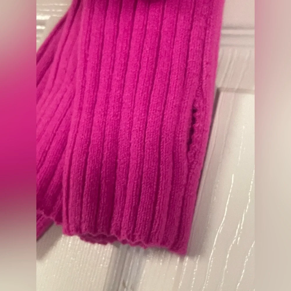 🔴 3/$12 🔥 NWT No Boundaries Hot Pink Ribbed‎ Fingerless Gloves OS Y2K