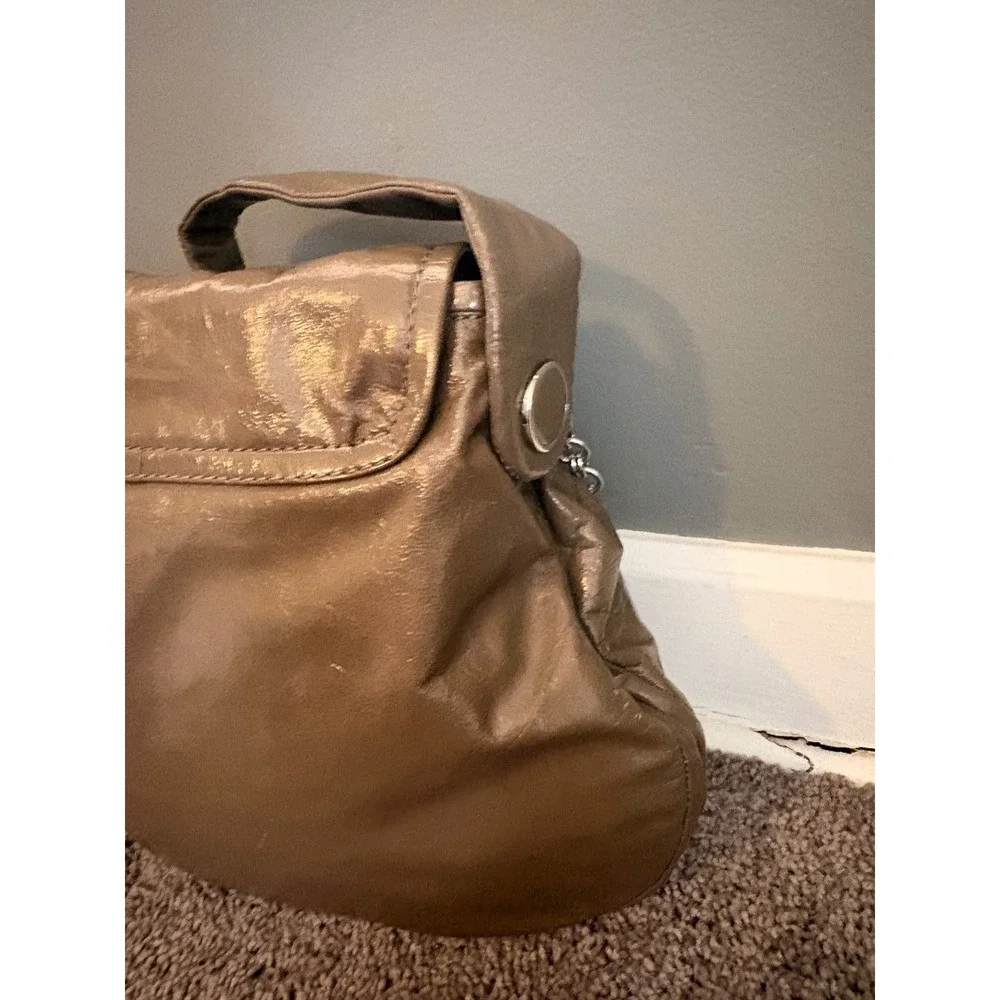 Marc by Marc Jacobs Totally Turnlock Leather‎ Chain hobo Shoulder Bag Brown