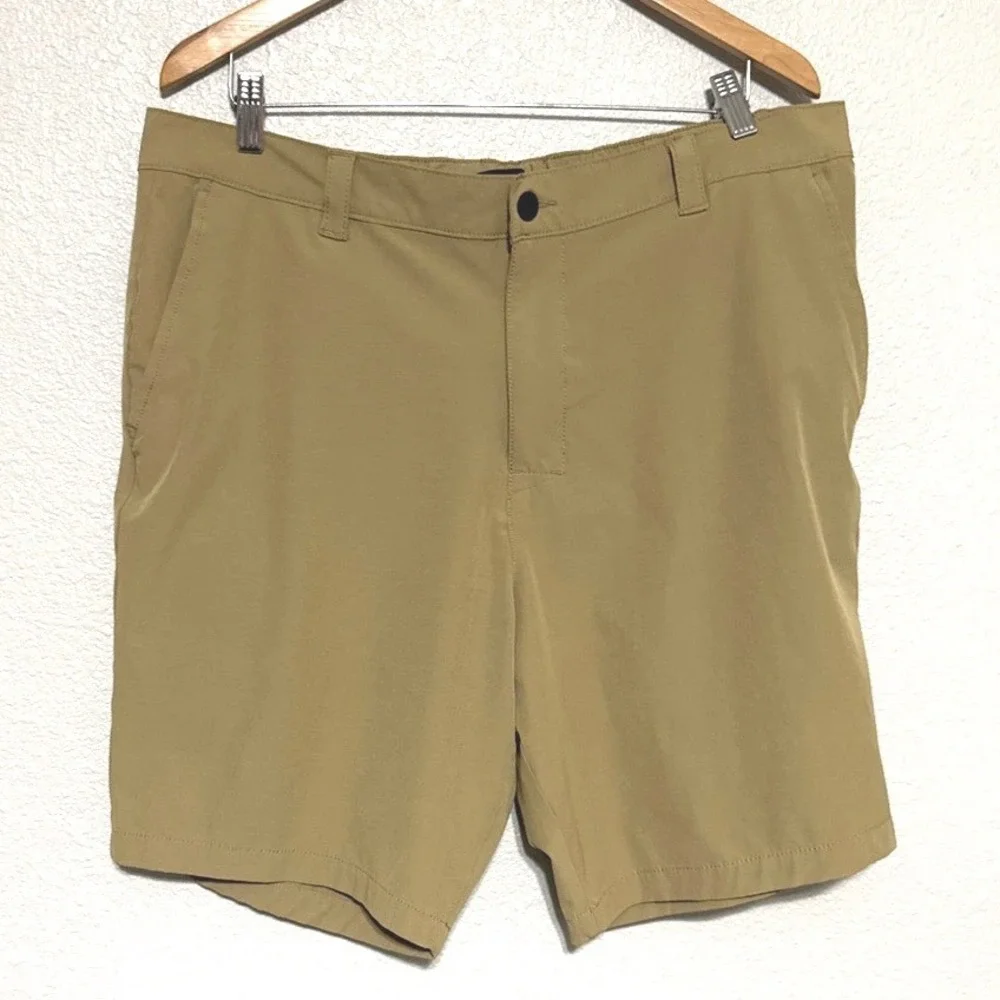 Banana Republic Mens 40 Core Temp Ripstop Shorts Khaki Tan Stretch‎ Vaca Resort