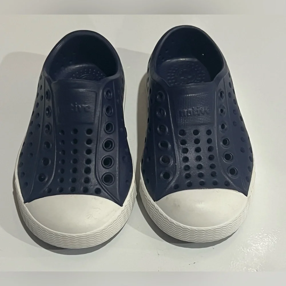 Native Jefferson Mules in Navy and White