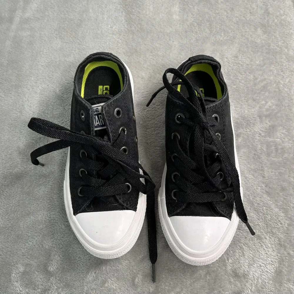 Converse Chuck Taylor All Star II Shoes Youth Size 13 Black Low Top Canvas