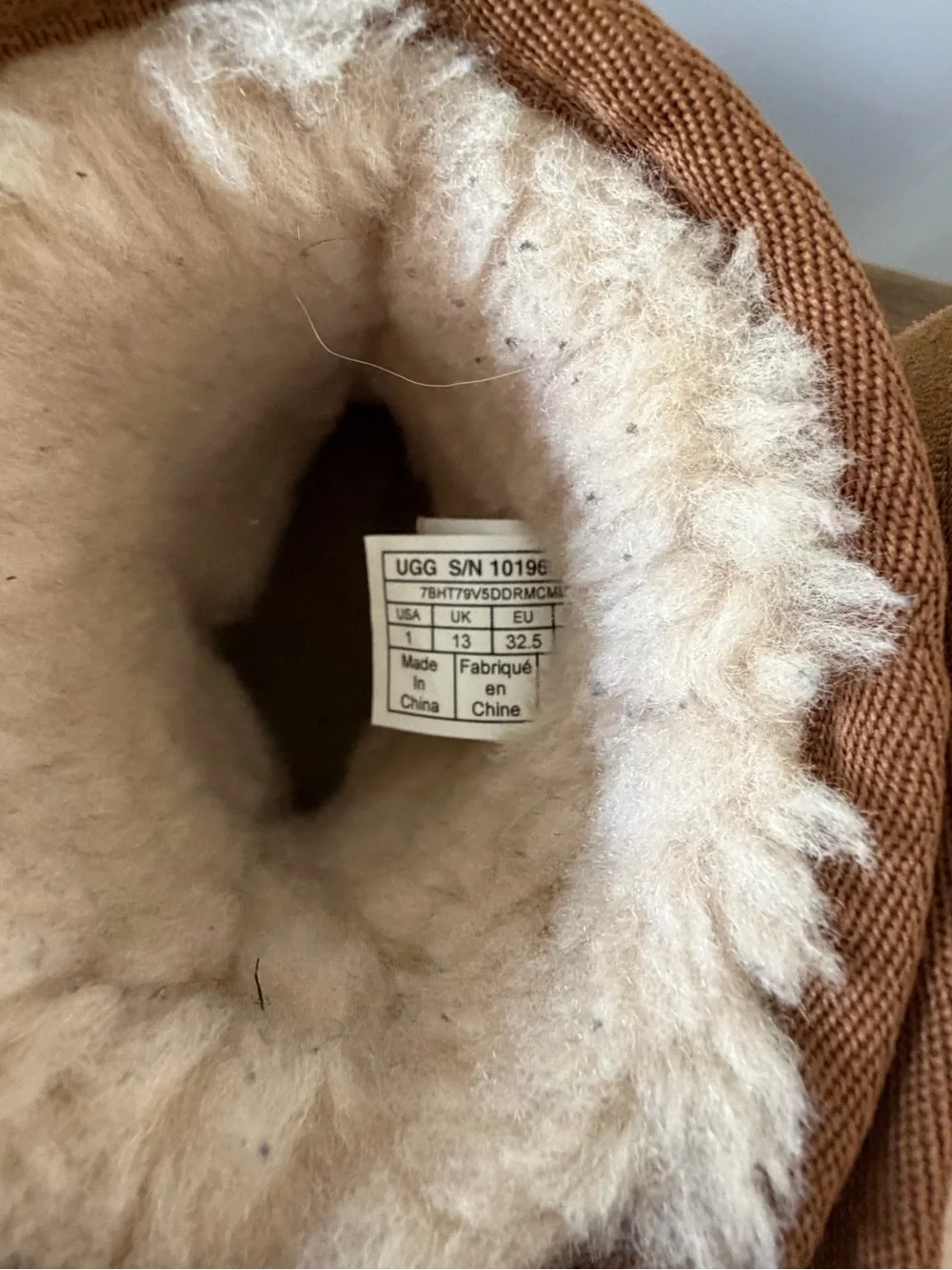 UGG soft shearling