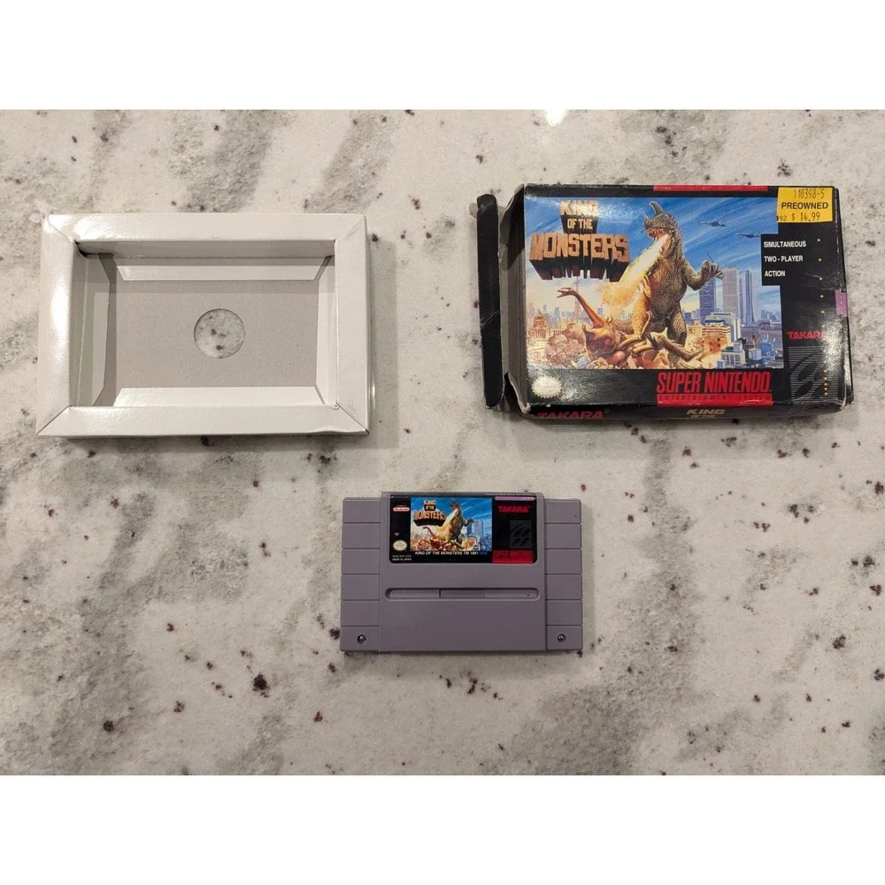King of the‎ Monsters w/Box SNES No Manual- Tested - Authentic