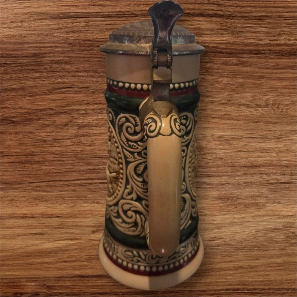 VTG‎ Avon Brazil Beer Stein The Strike Rainbow Trout Setter Hunter #249859
