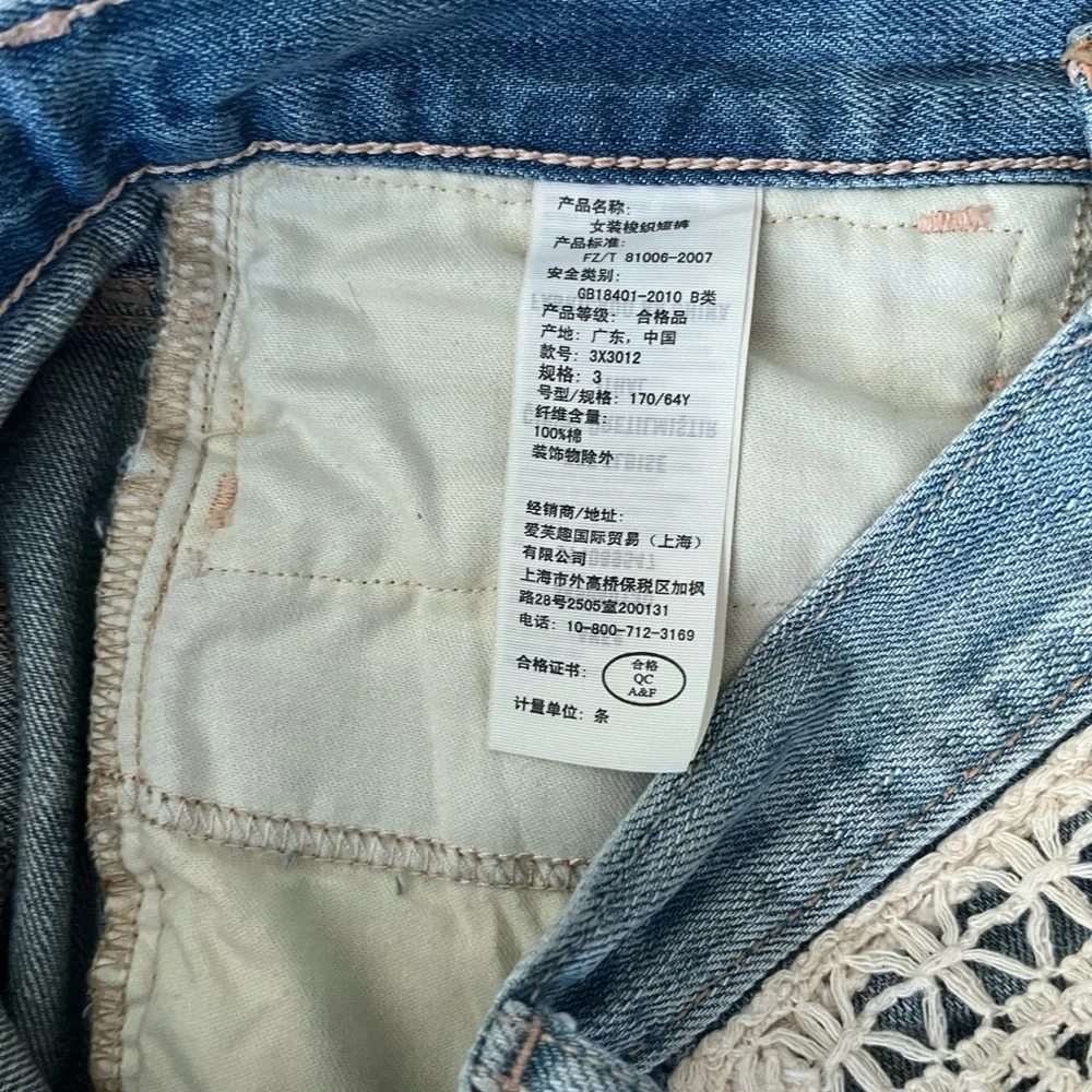 Hollister vintage‎ Blue Jean Shorts Distressed Cut-Off Style