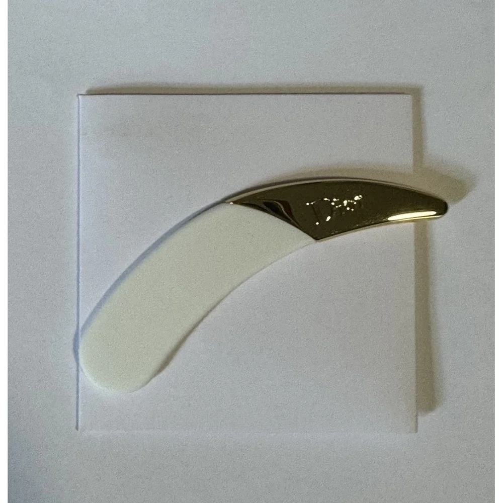 Dior Makeup Applicator Spatula White Gold New