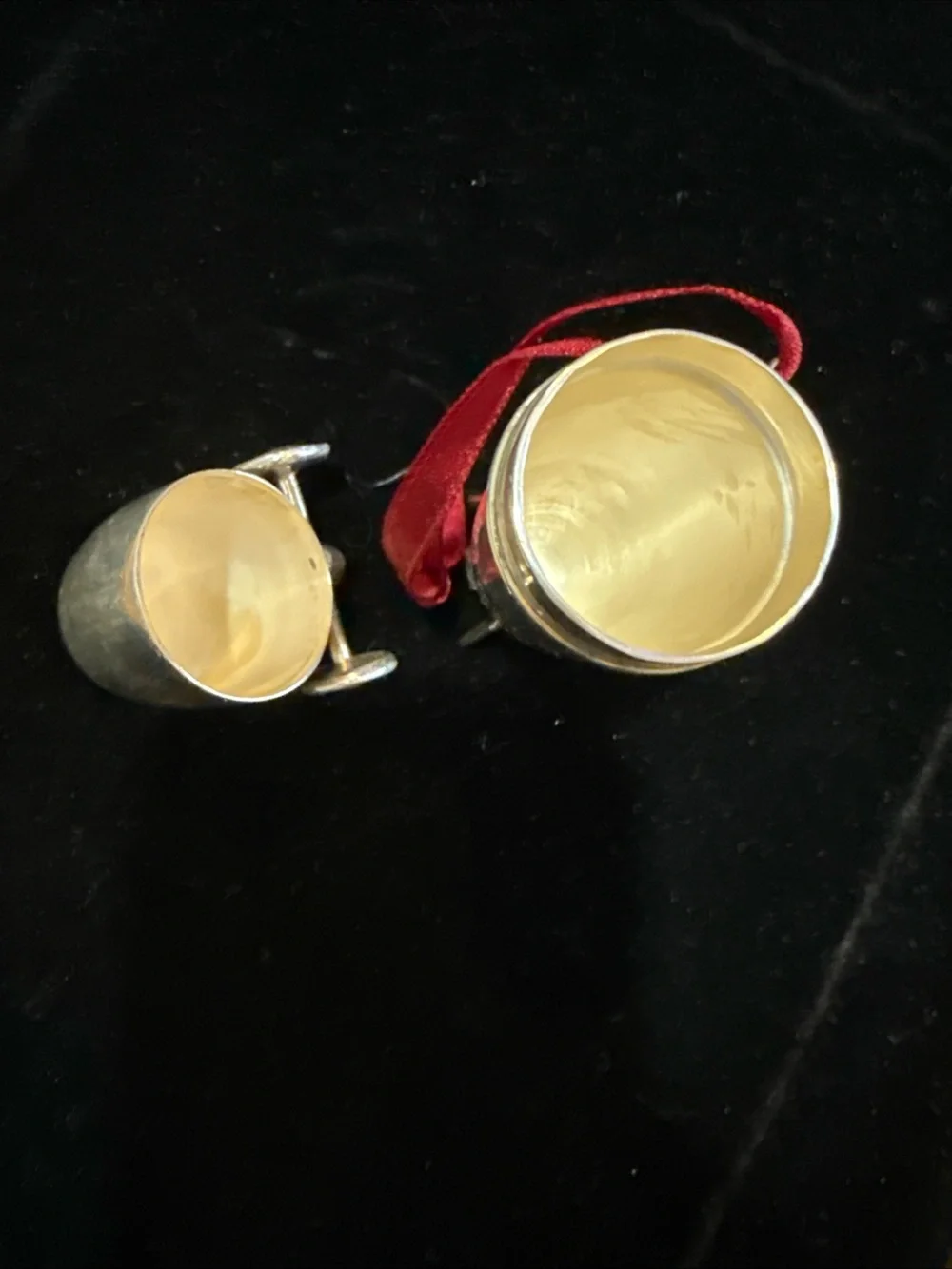 Silver plated Zeppelin Ornament/ liquor shaker.