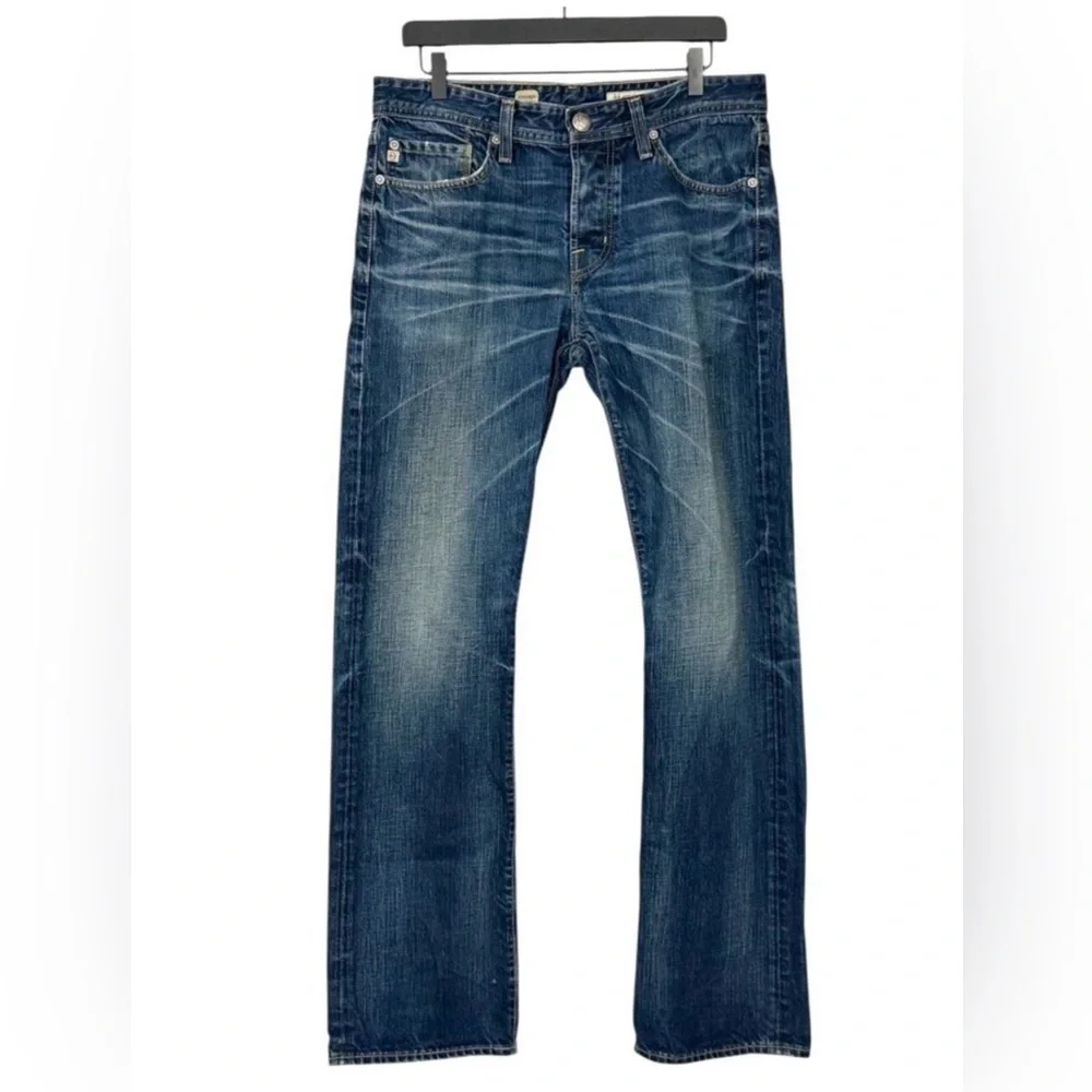AG Adriano Goldschmied Men's Protege Jeans Slim Straight Button Fly Size 33 x 33