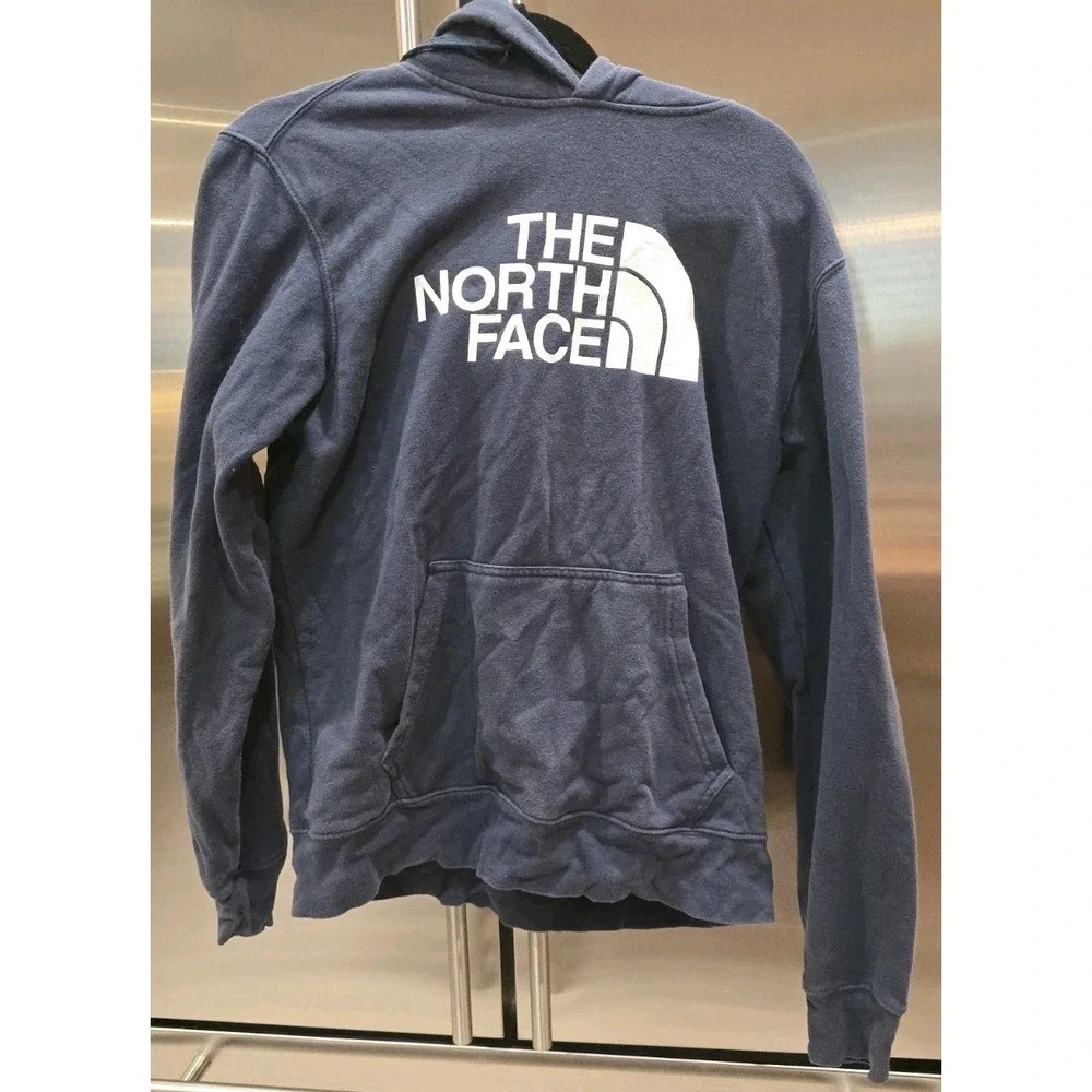 The North Face Navy Blue Half Dome Pullover Hoodie Sweatshirt Athleisure SZ S