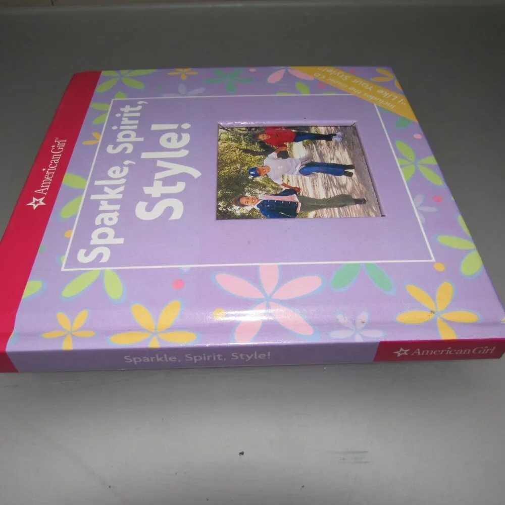 American Girl “Sparkle, Spirit, Style!” Hardcover Book with Music CD – For GIrls