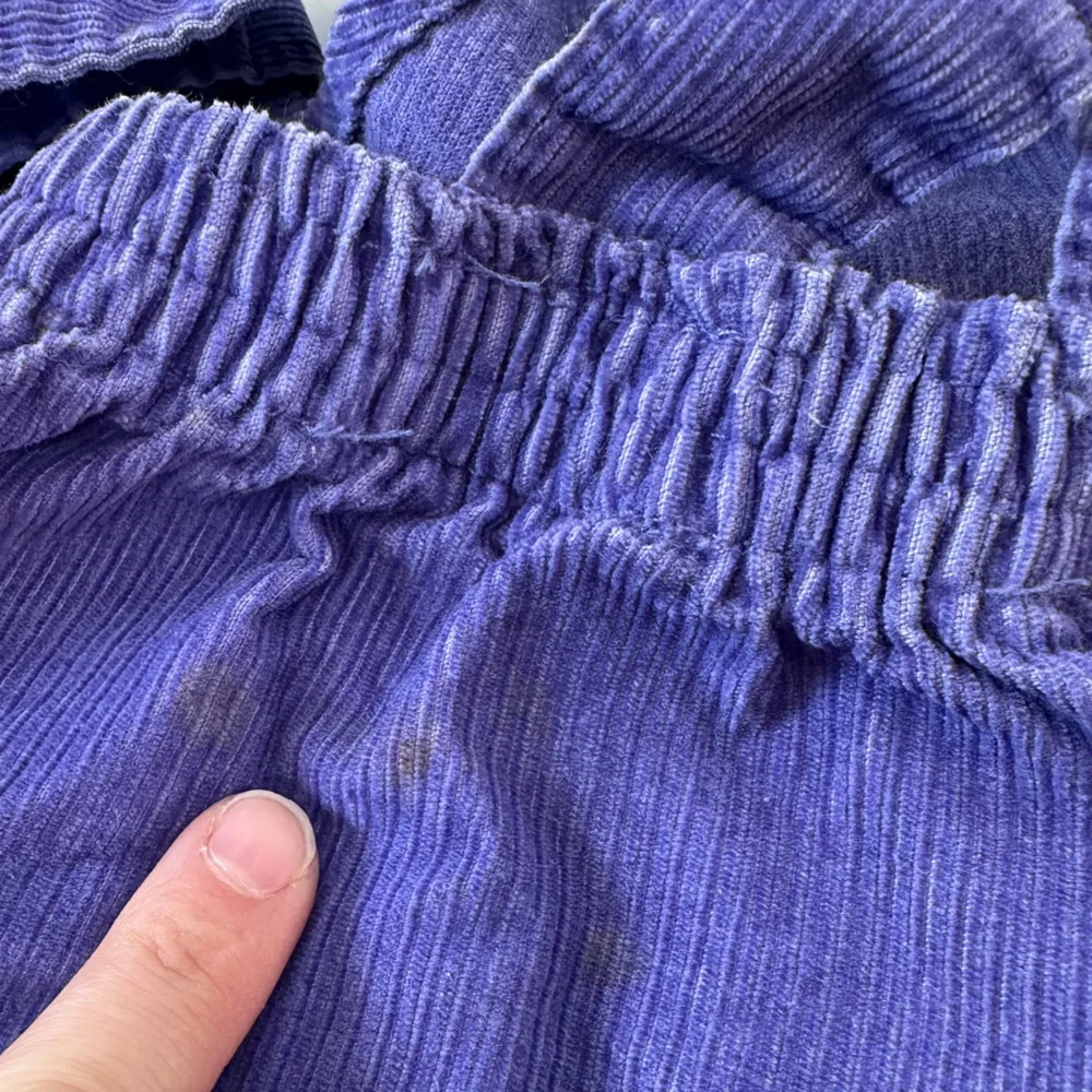 VTG OshKosh B’Gosh Girls Skirtall Purple Corduroy Overalls Toddler 4 Made in USA
