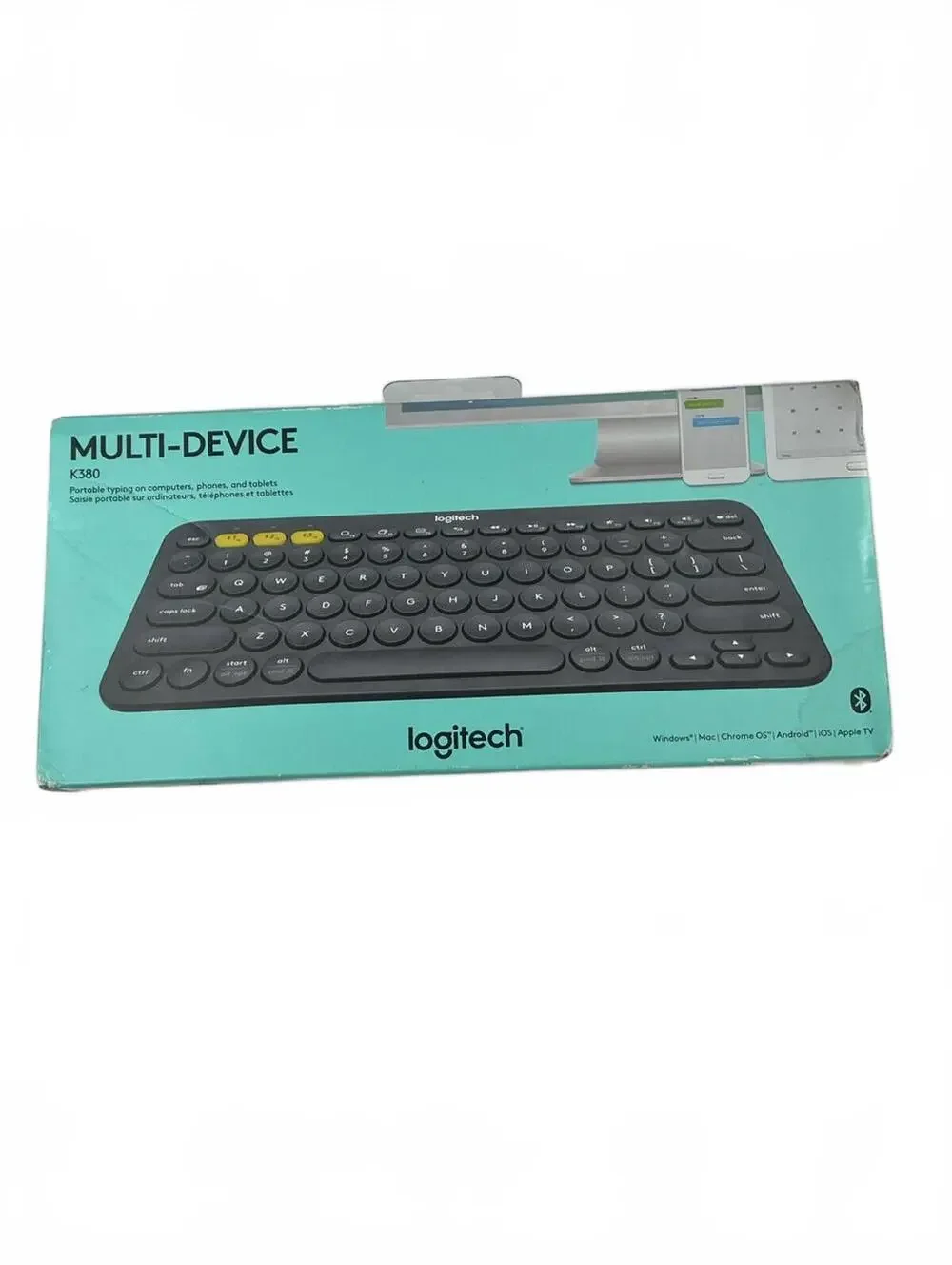 Logitech K380 Wireless Bluetooth Keyboard PC Mac Phone + More- Dark Grey NIB