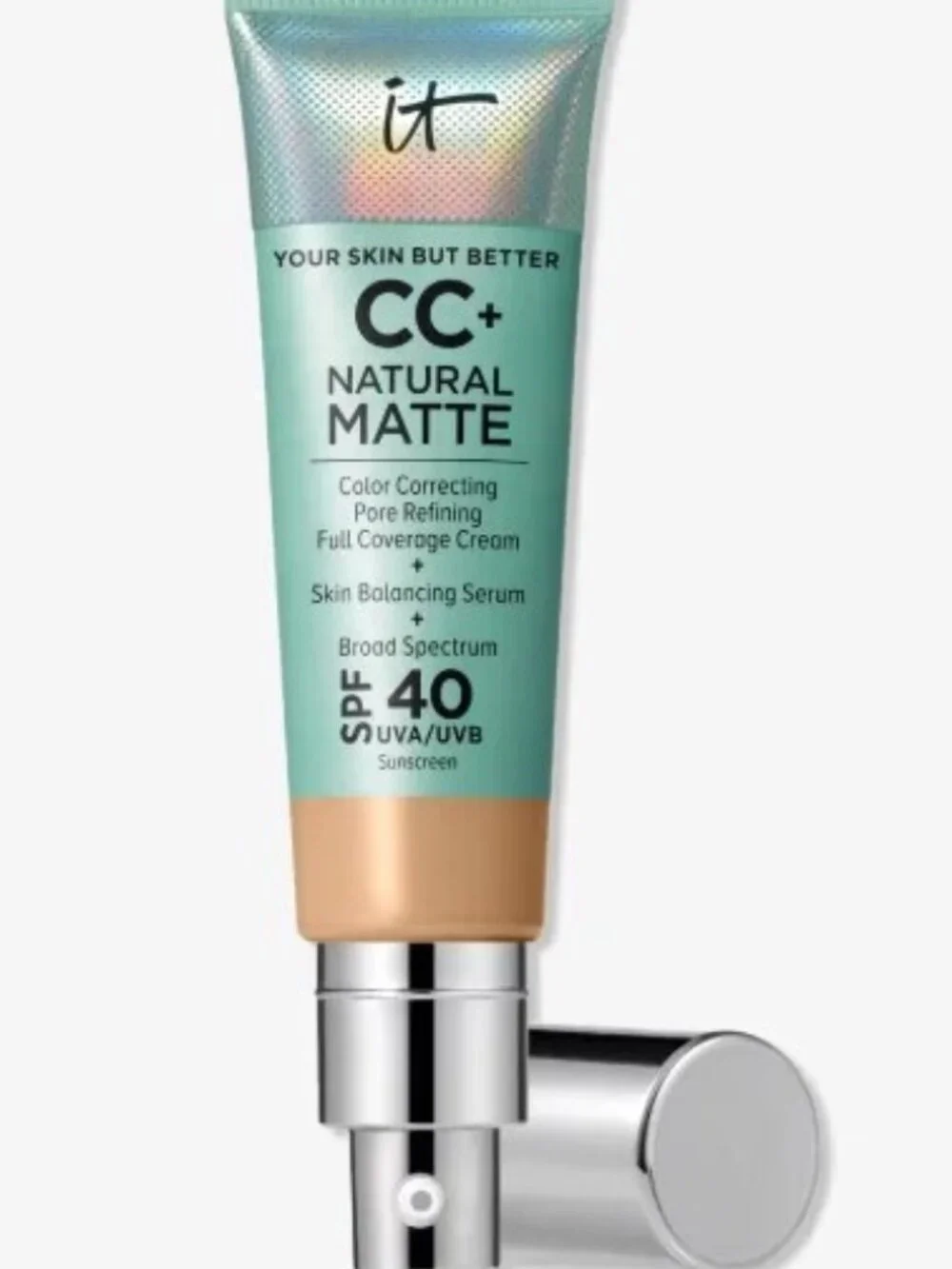 It Cosmetics CC+‎ Cream (Natural) Matte Foundation with SPF 40, Medium Tan