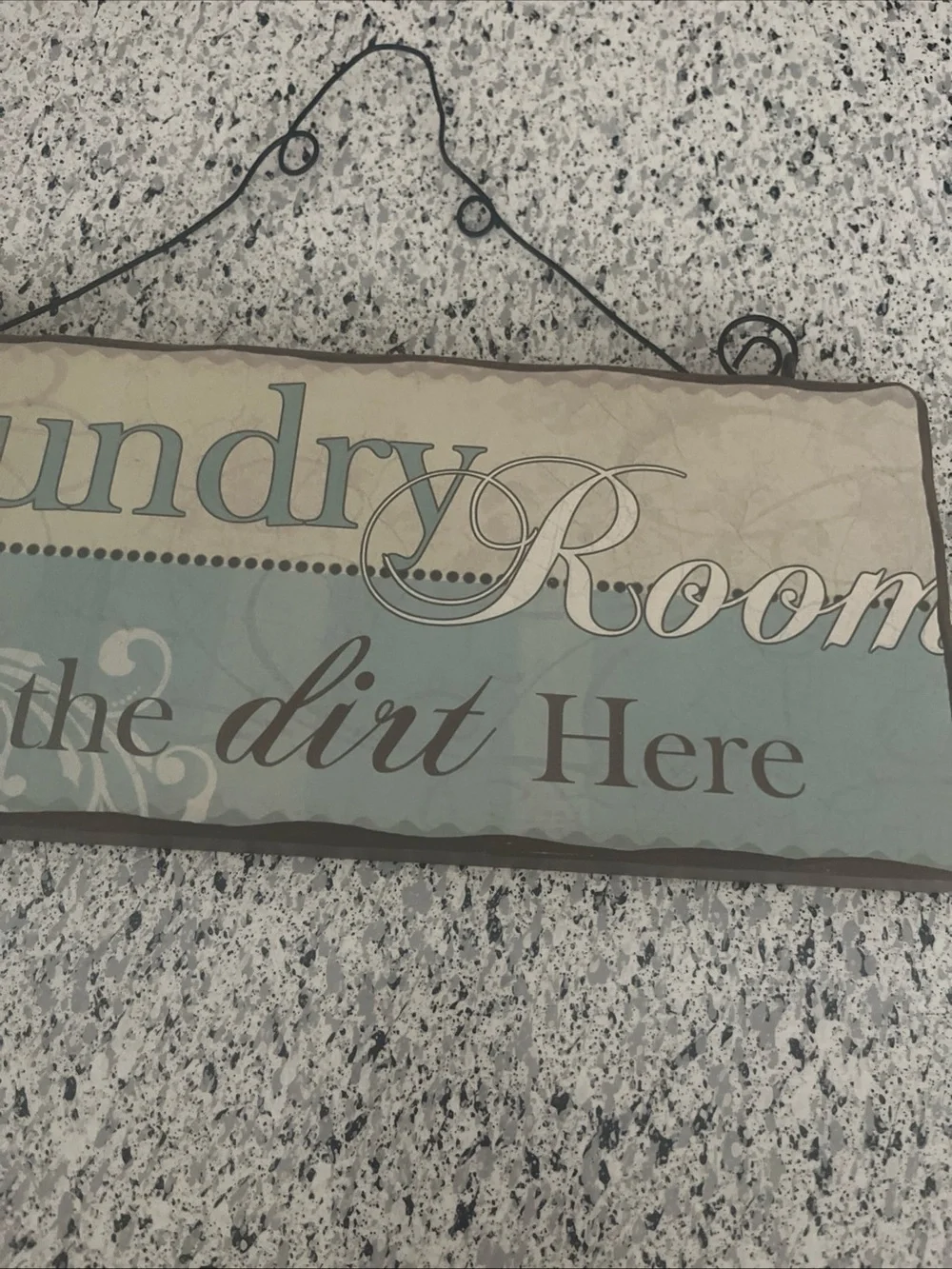 Vintage Laundry Room Get The Dirt Here Wood Sign Decoration Wall Hanging Rustic