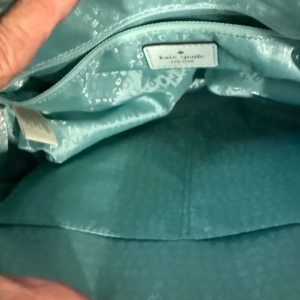 Authentic Kate Spade Newbury Lane Loden Leather Larger Satchel Bag.