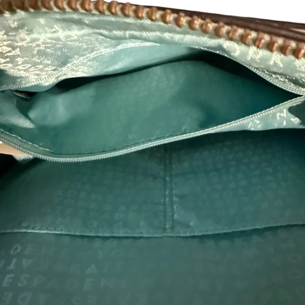 Authentic Kate Spade Newbury Lane Loden Leather Larger Satchel Bag.