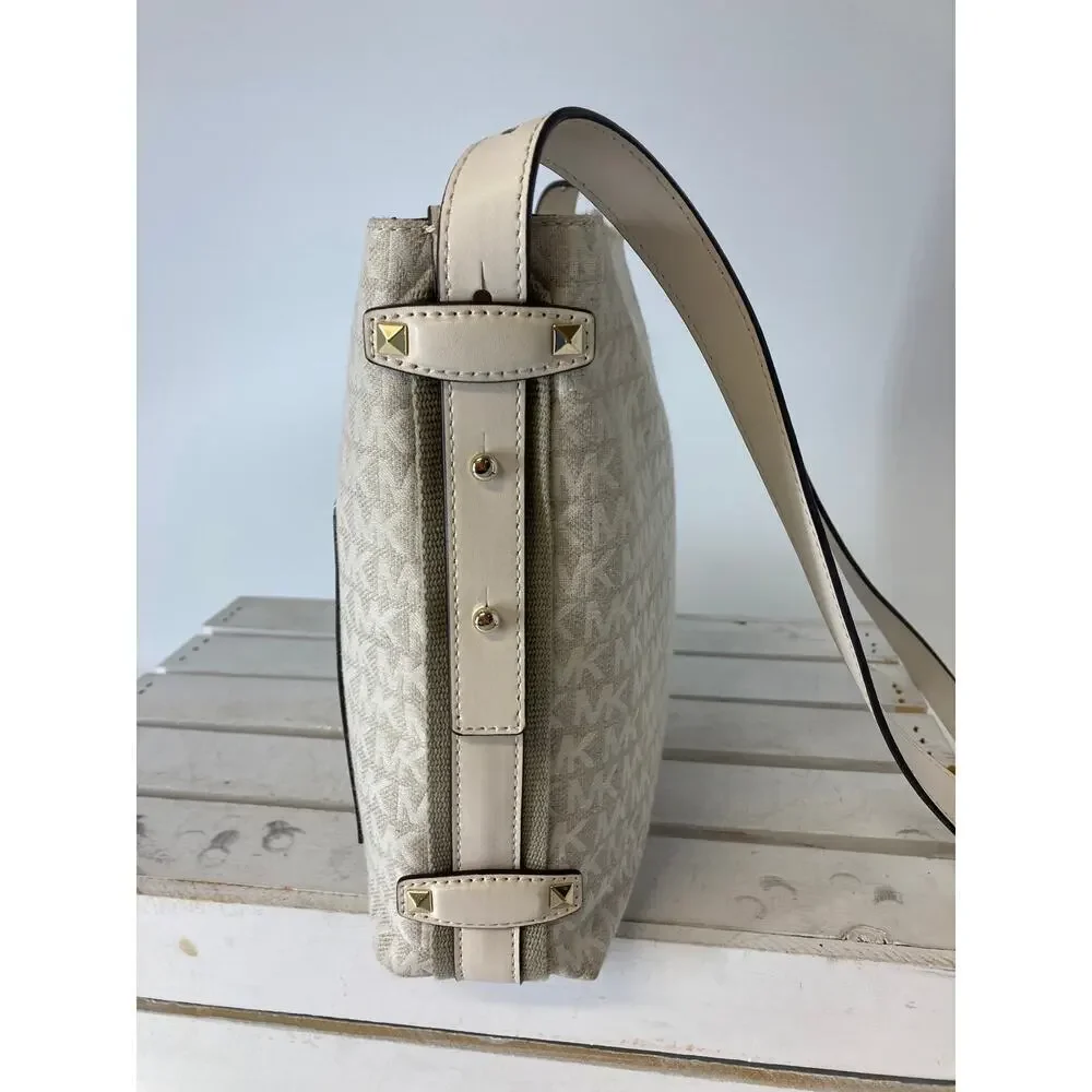 MICHAEL KORS N S GRIFFIN MESSENGER JACQUARD CROSSBODY
