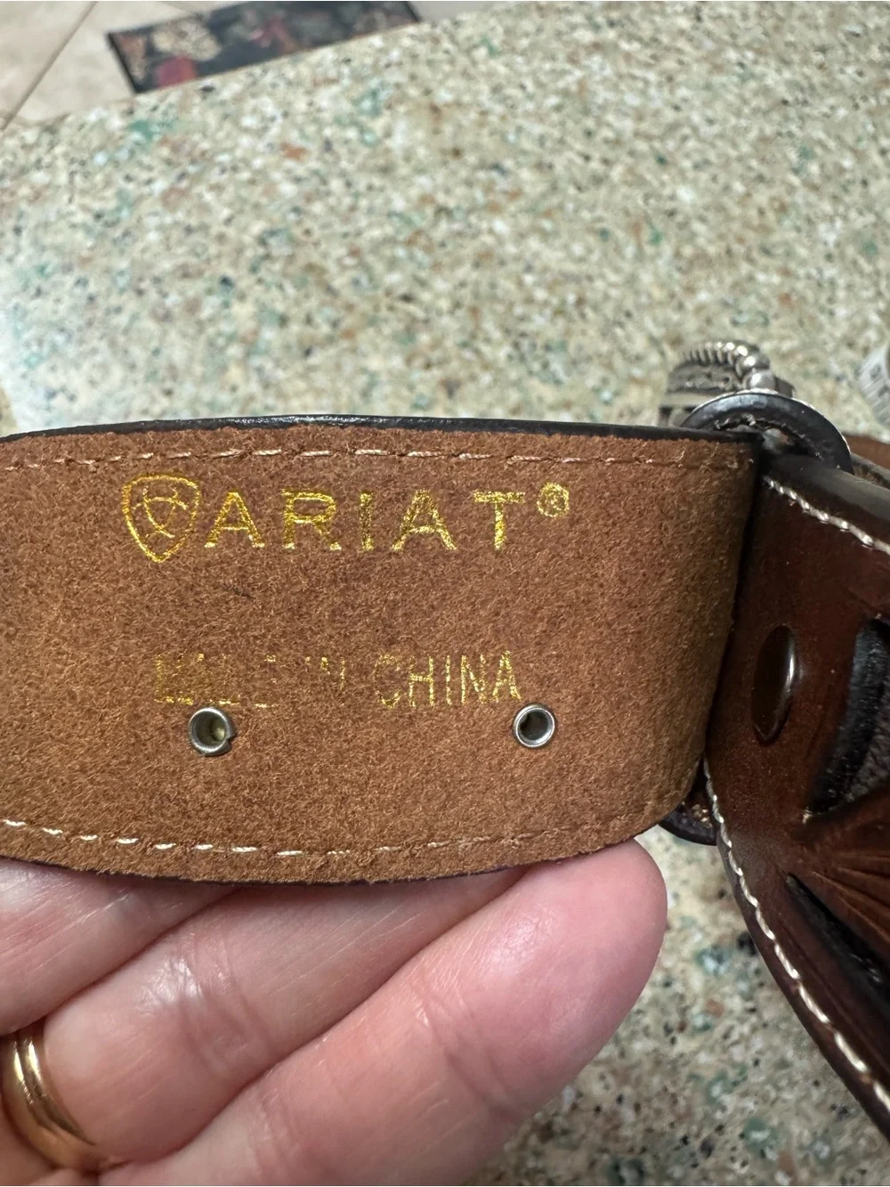 Ariat leather belt