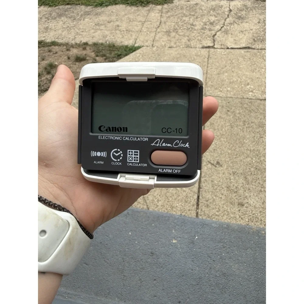 Canon CC-10 Compact Portable Alarm Clock Calculator New‎ Open Box Rare