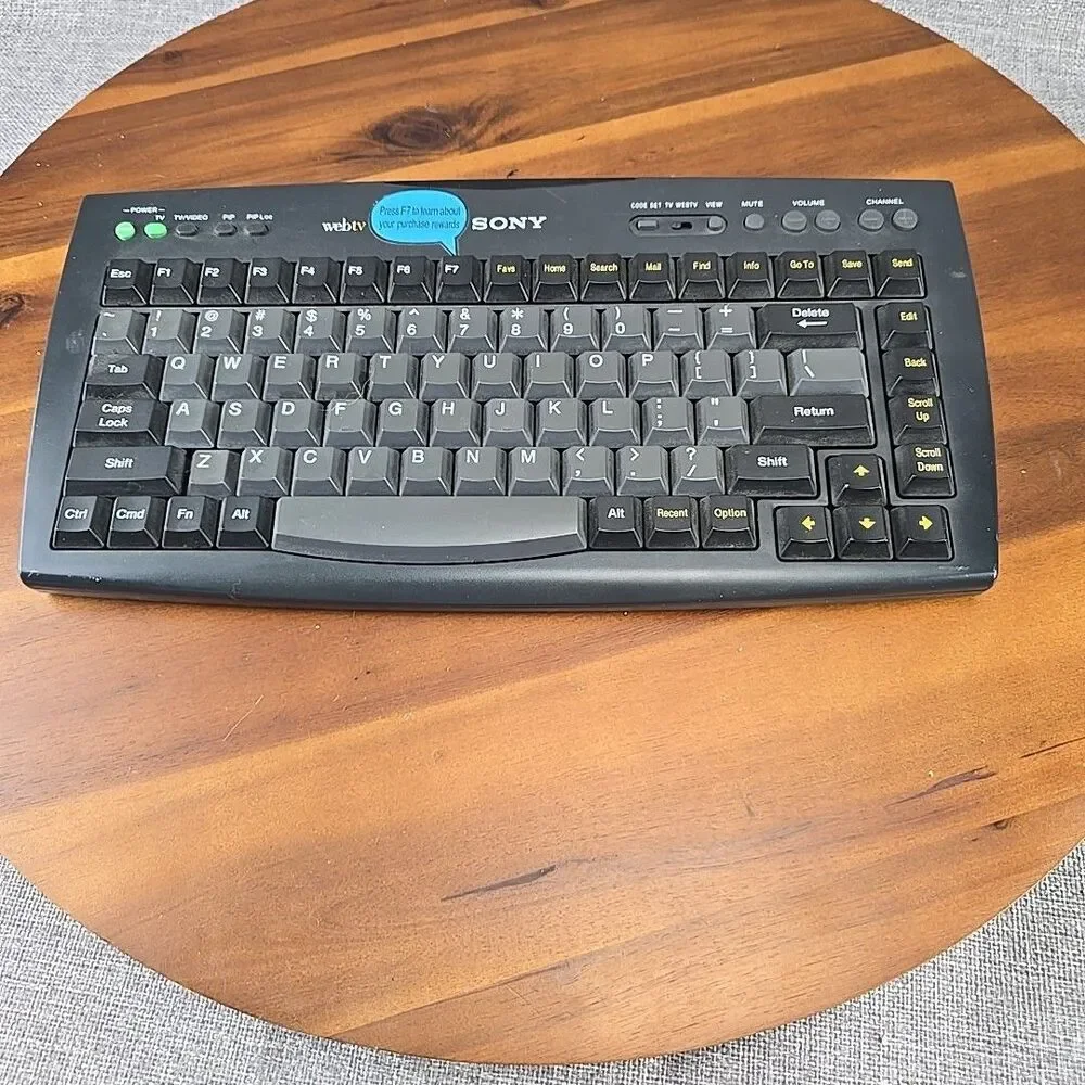 Vintage Sony INT-W250 Internet Terminal‎ WebTV w/ Keyboard No Cords Untested