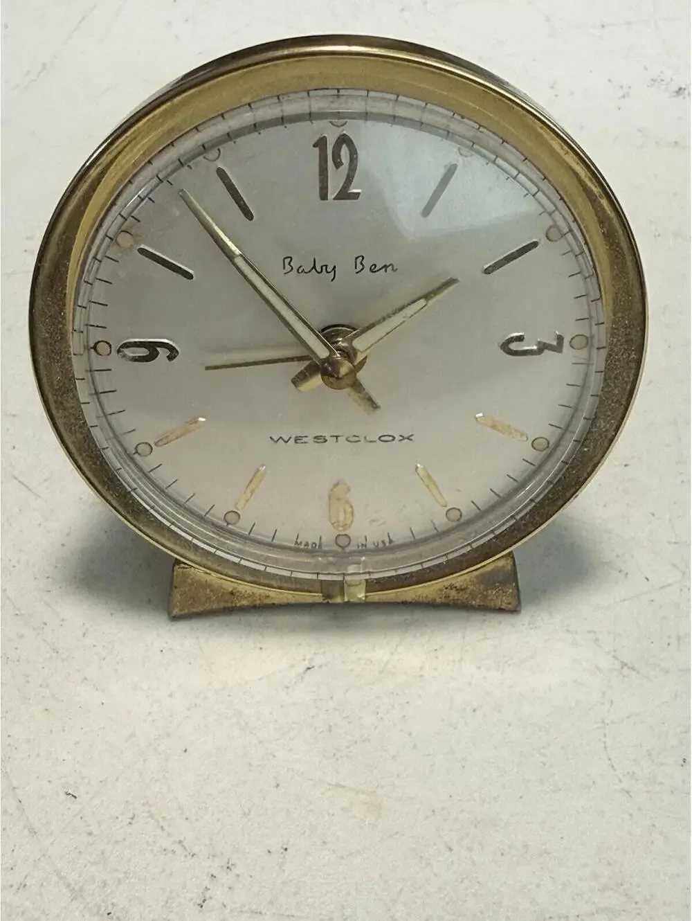 Vintage Westclox Baby Ben Wind Up Alarm Clock / Made in USA , Working