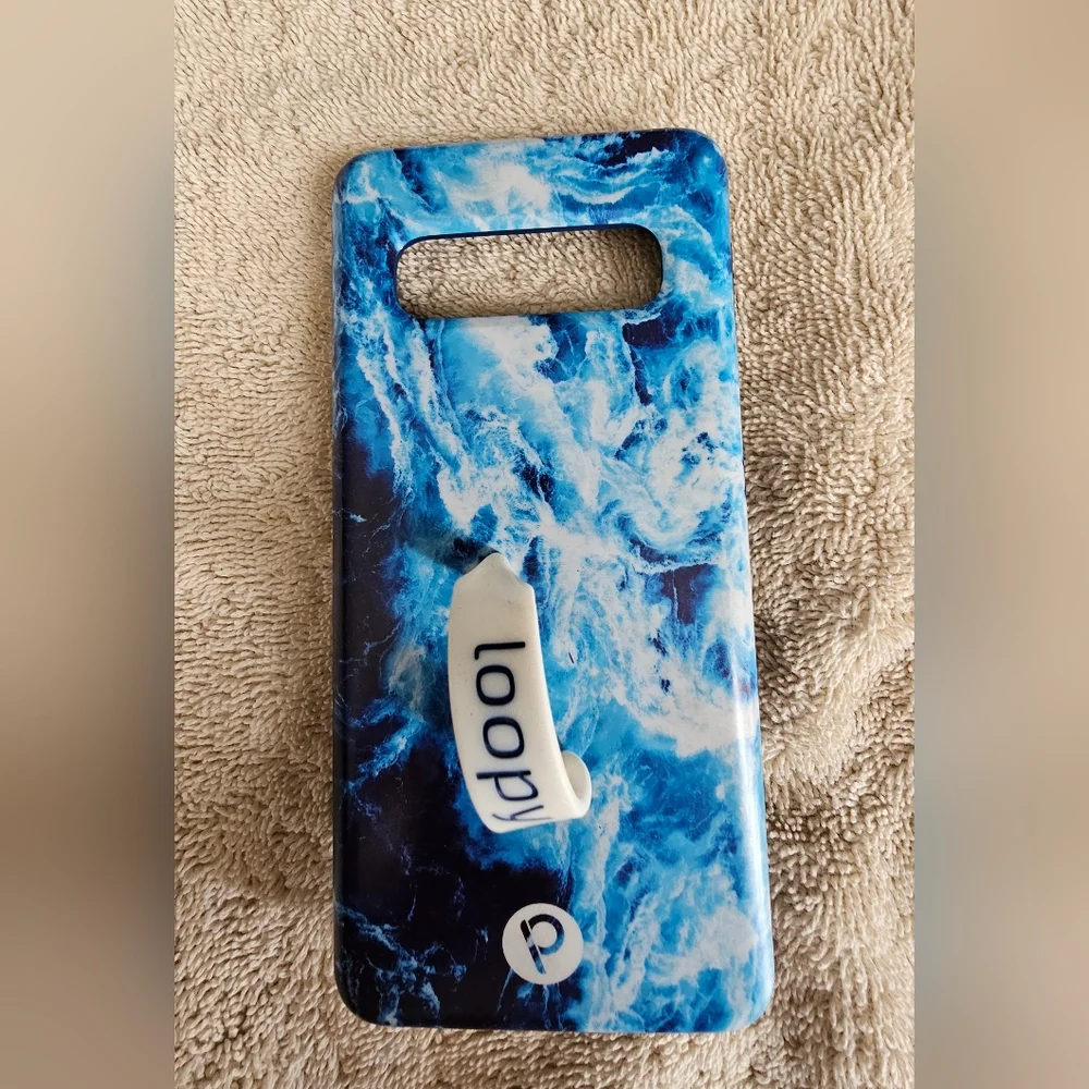 Loopy Blue Ocean Print Phone Case for‎ Samsung S10