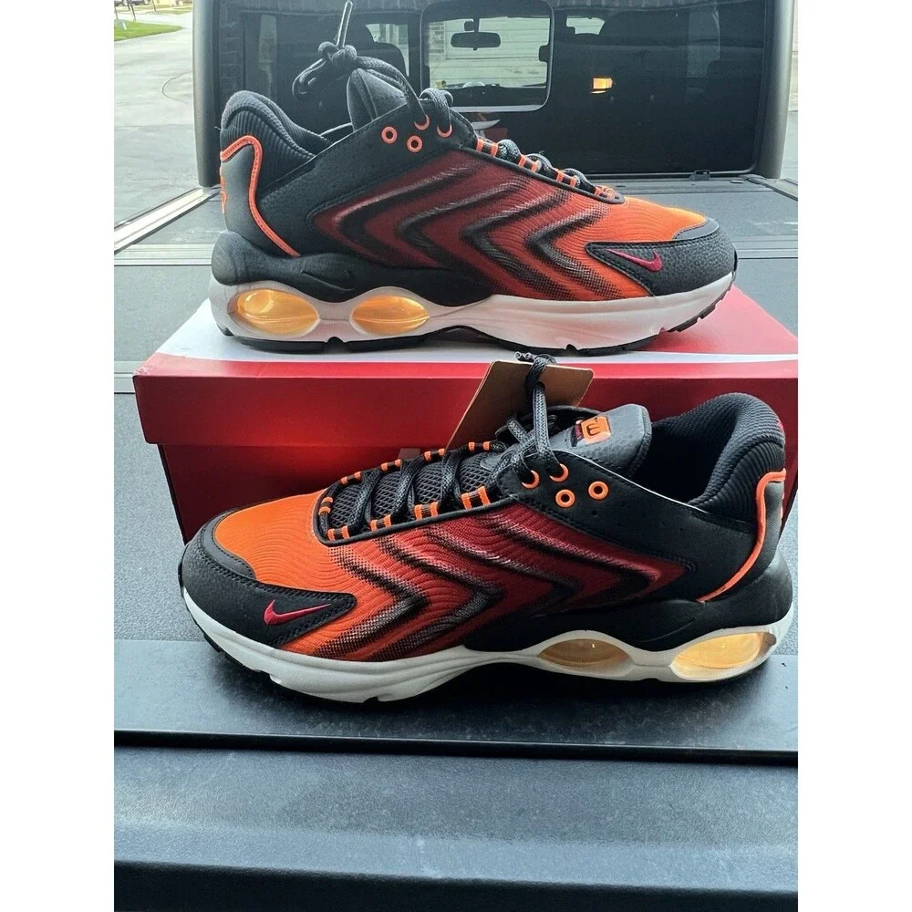 New Nike Air Max TW SE Total Orange Black Size 9 Mens Sneakers Retro Shoes