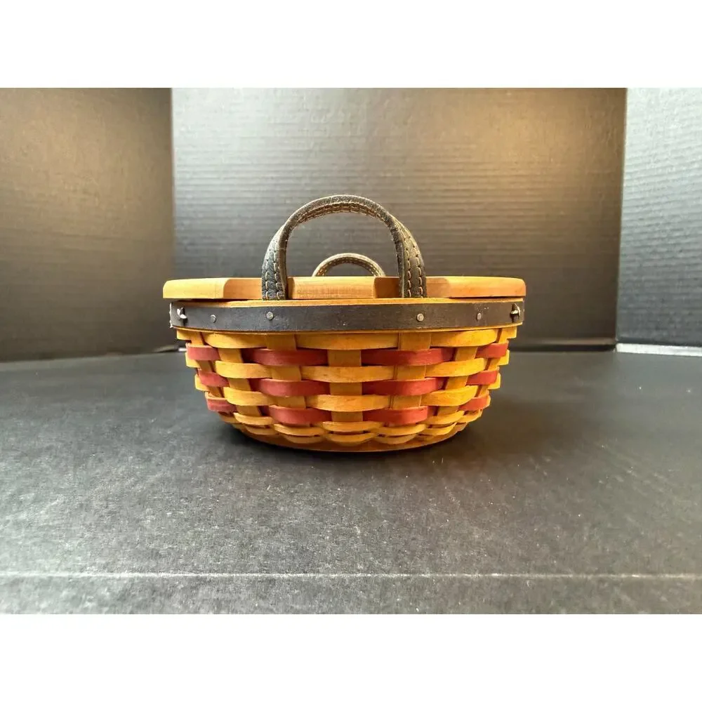 Longaberger 2005 Inaugural Basket, Liner, Protector, Medallion, Lid Combo