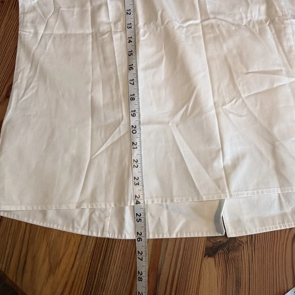 NWT Talbots Woman Career Blouse 22W White 100% Cotton ButtonUp Sleeveless Office