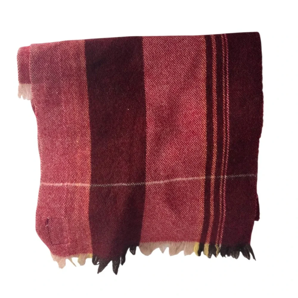 Vintage St. Andrews Scotland‎ Neck Scarf New Wool New York Scarf Plaid Unisex