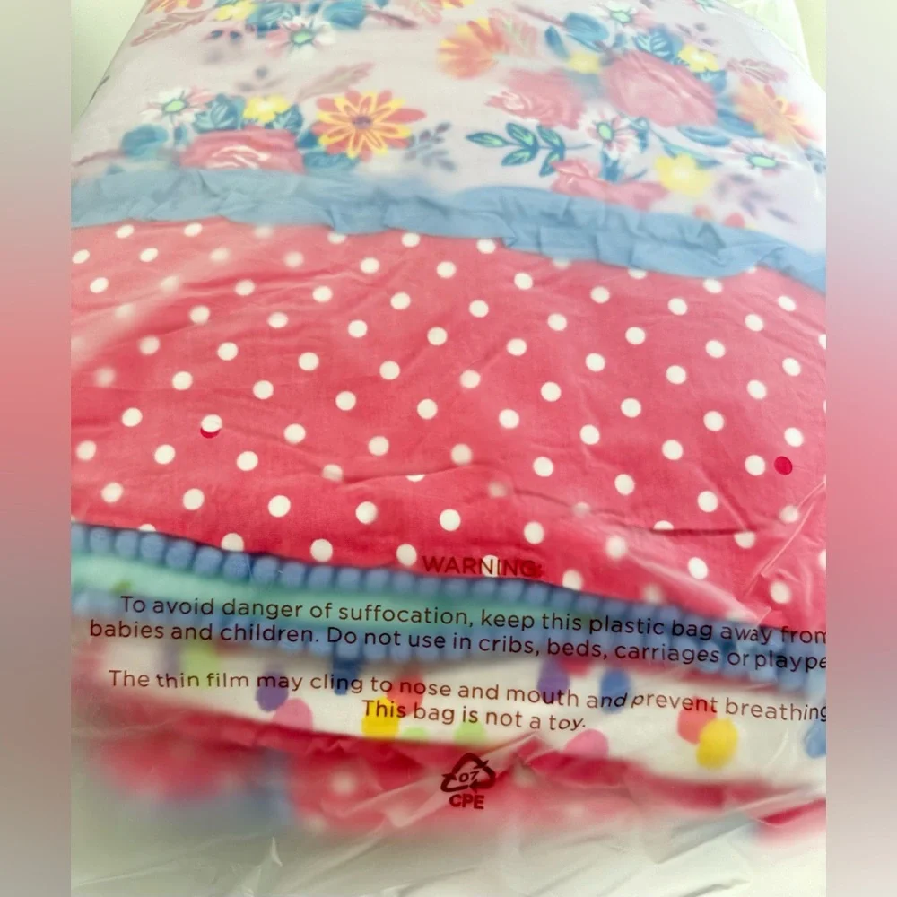 Matilda Jane Going Together Throw Floral Strawberry Blanket New In Bag!