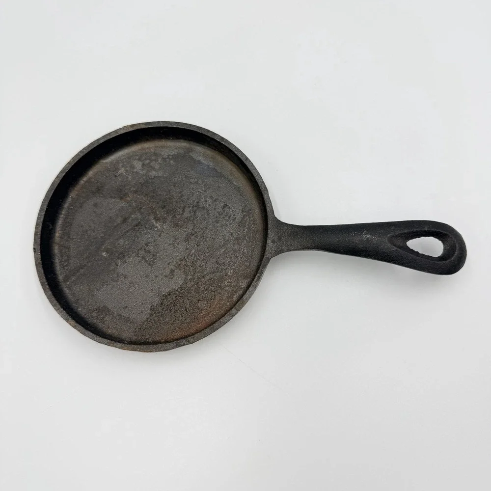 Mini Cast Iron Skillet‎ 5in Fry Pan Rustic Primitive Farmhouse Kitchen Decor