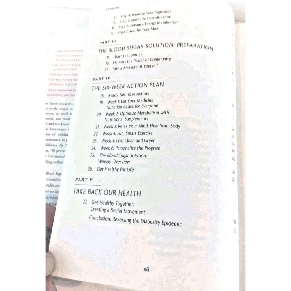 THE BLOOD SUGAR SOLUTION by Mark Hyman Hardcover book‎ weight loss
