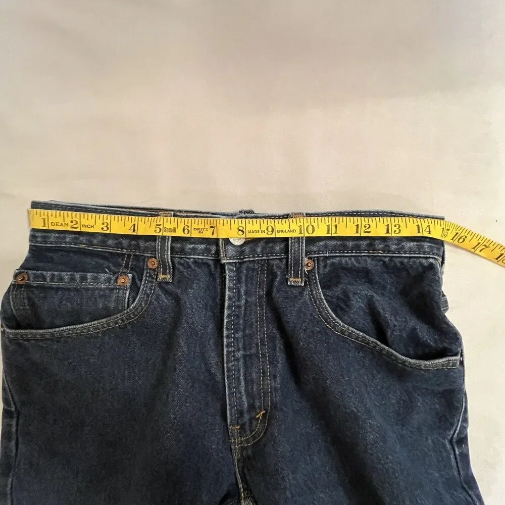 Levis 505 Jeans‎ Mens 30x30 (tagged 31x32) Regular Fit Straight Leg Dark Wash
