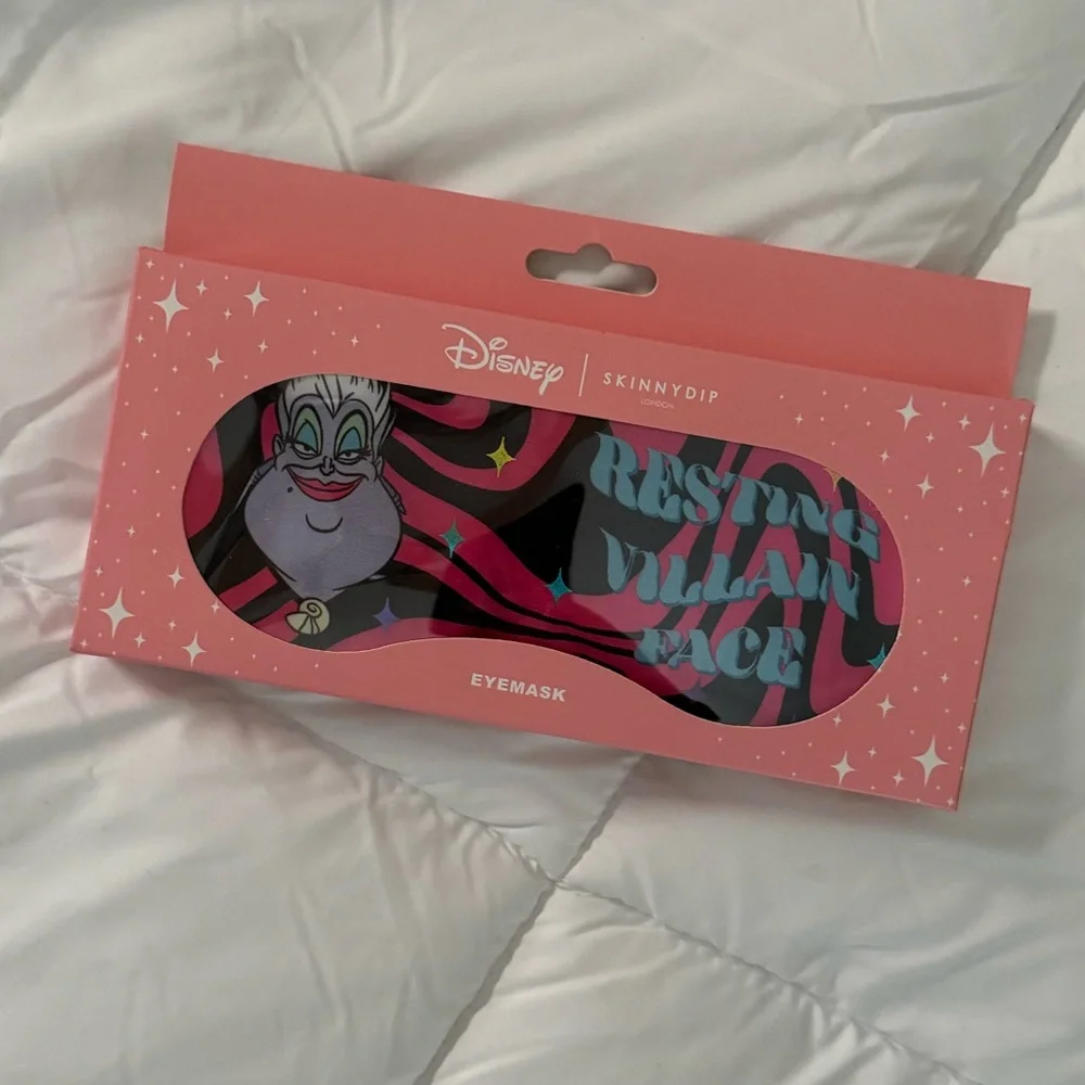 SkinnyDip Villians Ursula Sleep Eye Mask -Resting Villian Face