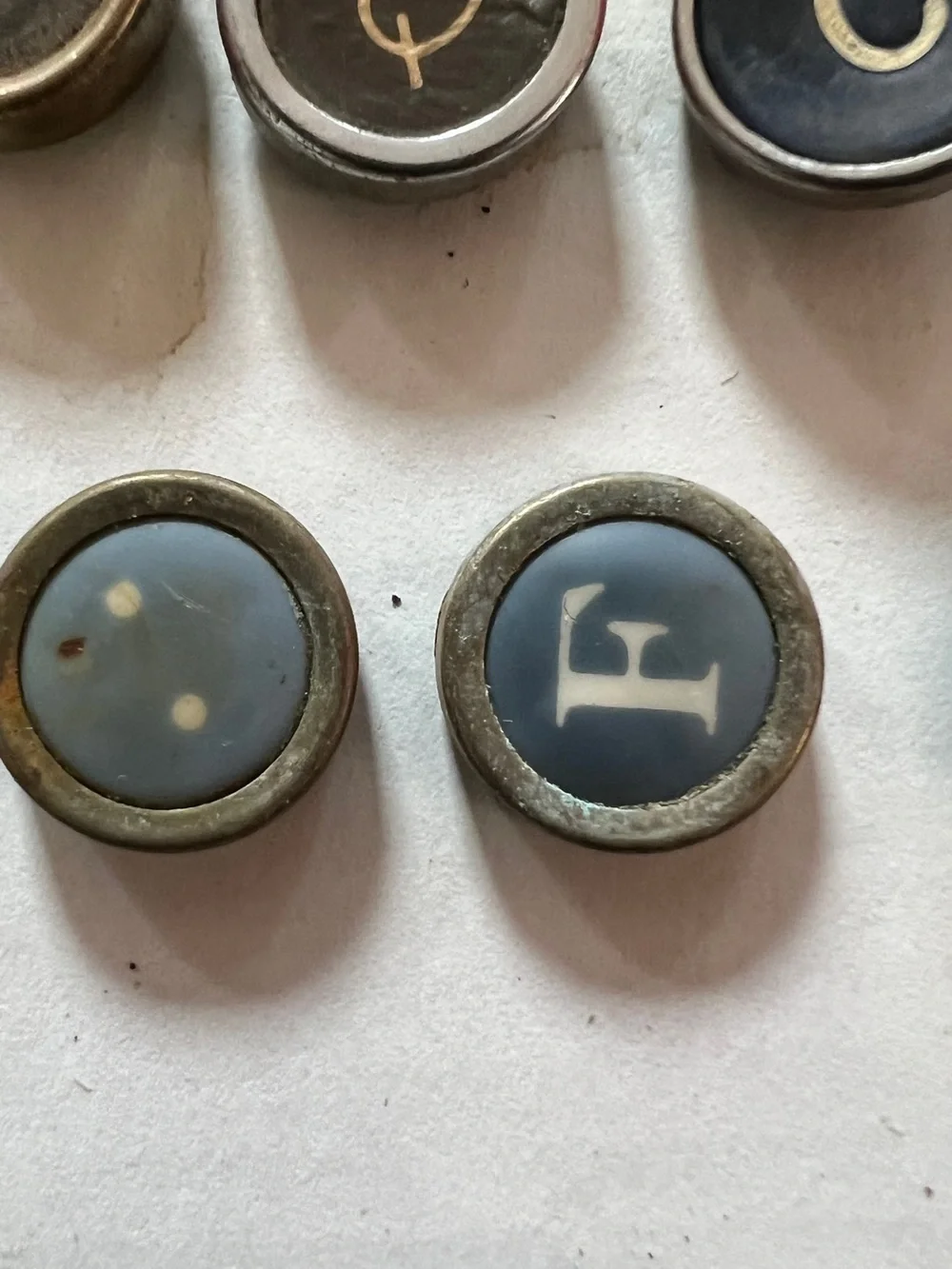 Typewriter vintage keys