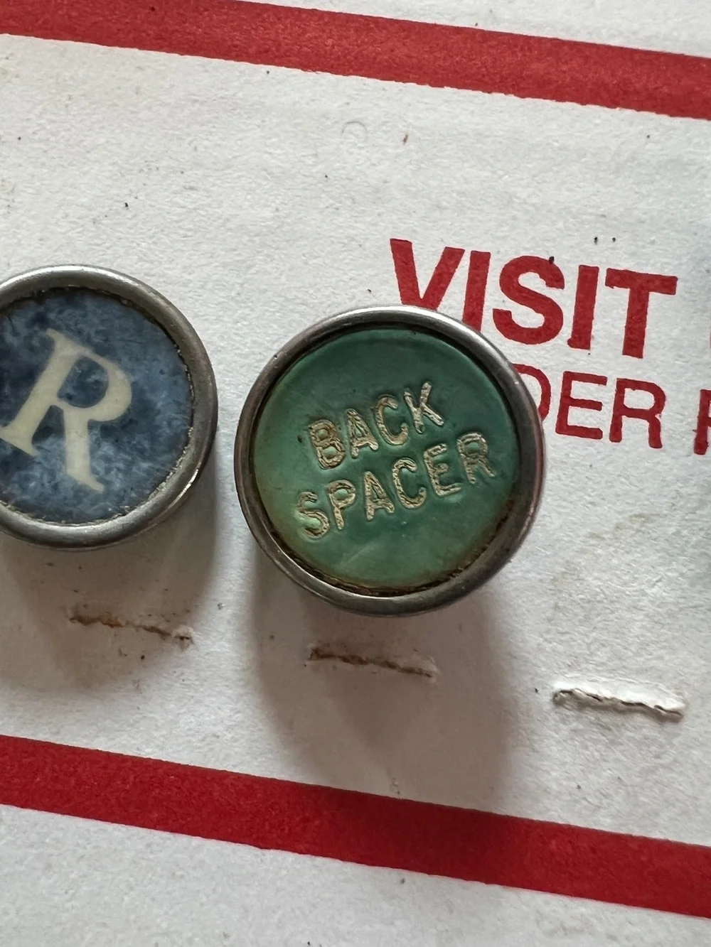 Typewriter vintage keys