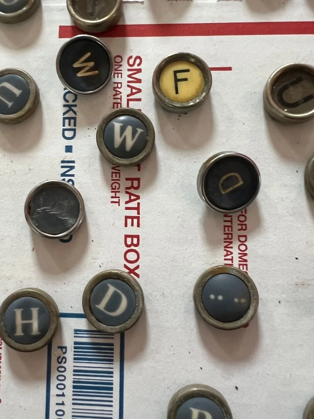 Typewriter vintage keys