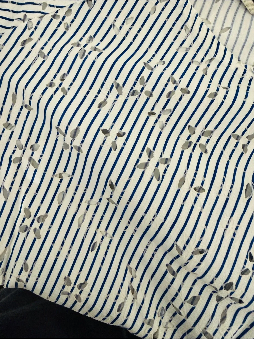 Zara eyelet blouse