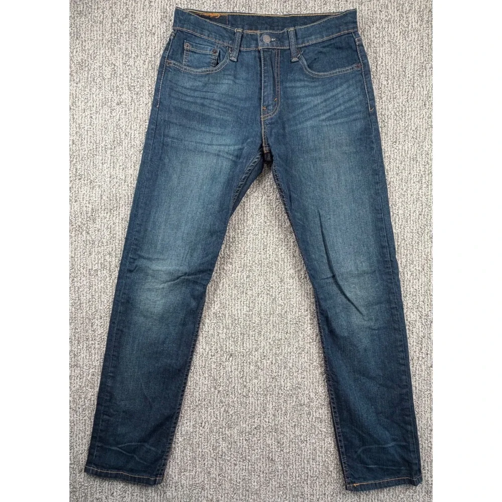 Levi's 502 Regular Taper Jeans Mens 30x32 Blue Dark Wash Denim 29507-0004