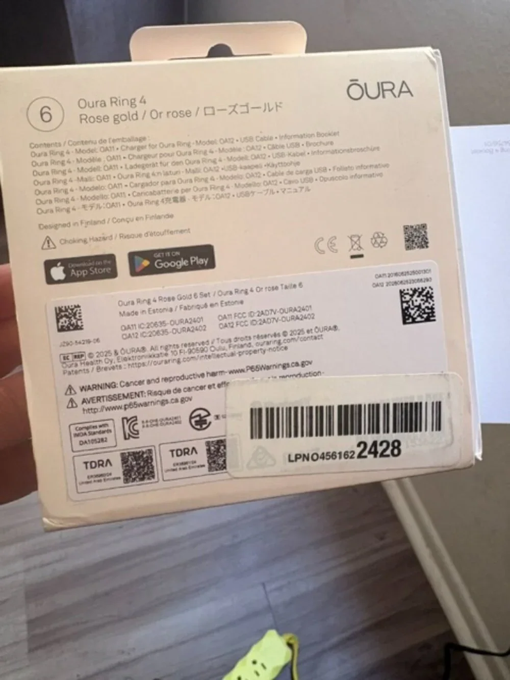 Oura new used