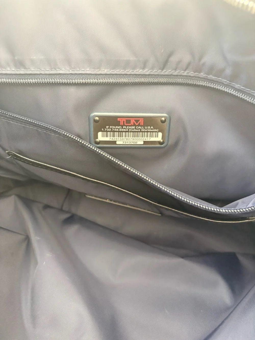Tumi black saffiano