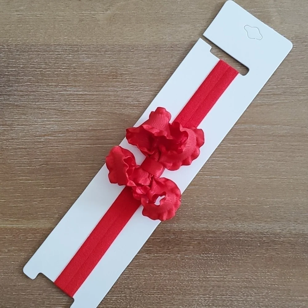 NWT Ruffle Bow Headband