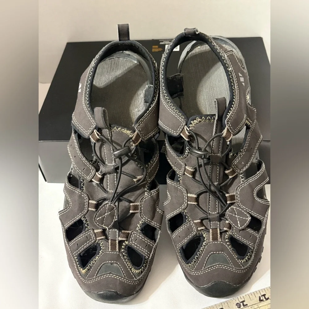 Northside Men's SZ 11.5‎ Burke II outdoor sandals Brown closed-toe water hiking