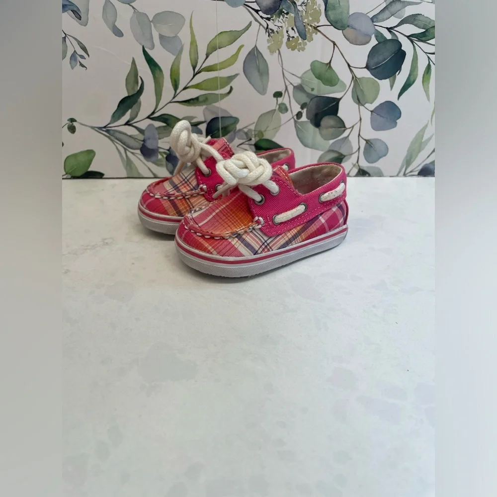 Beautiful Pink Sperry Infant‎ Crib Shoes Size 1
