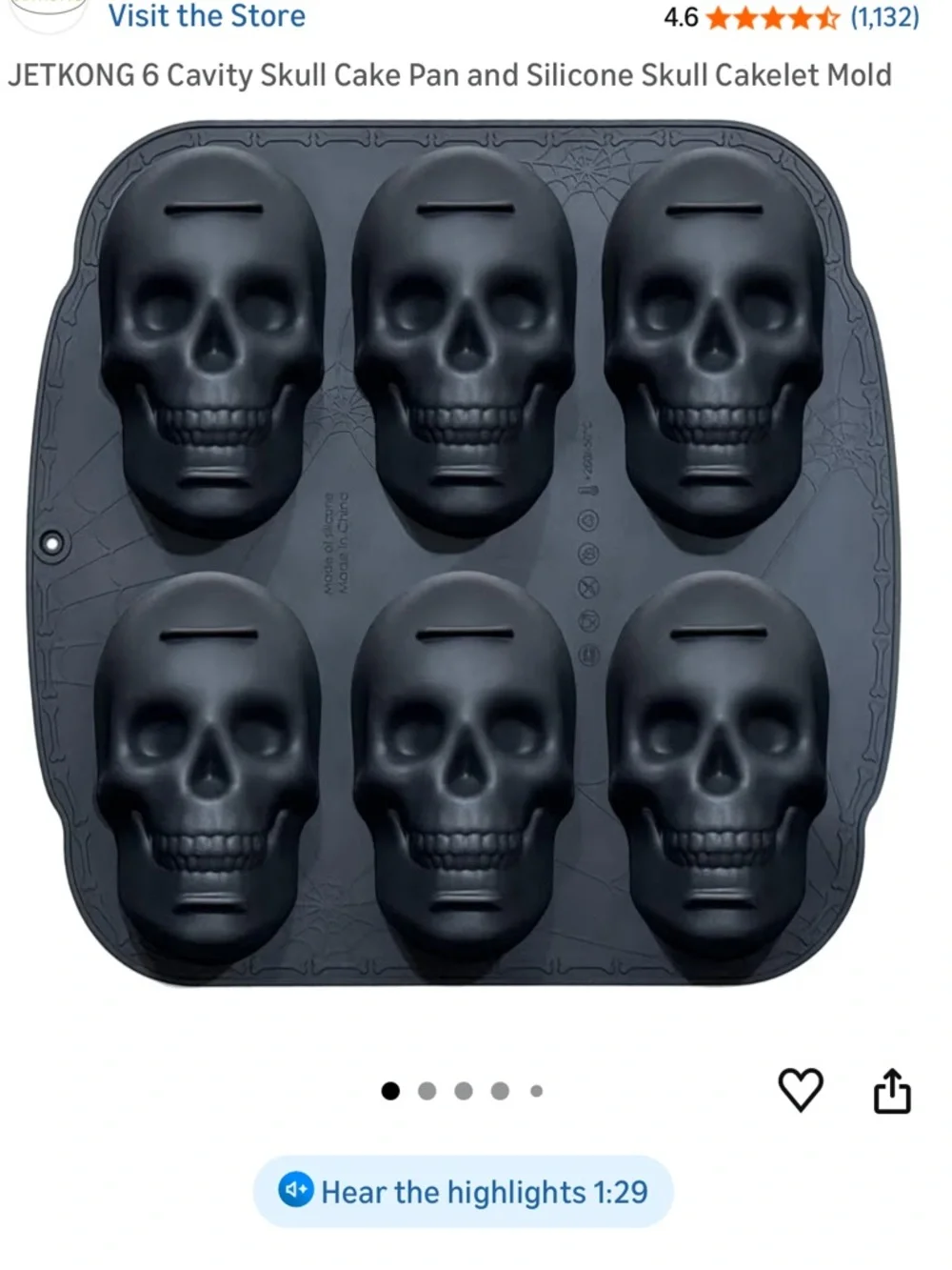 Jetkong silicone cake