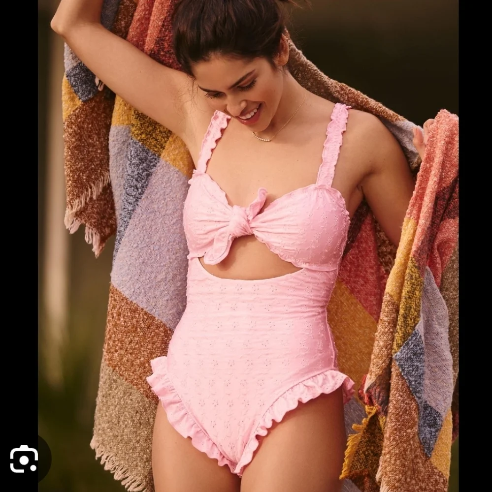 New!Frankie's‎ Bikinis Lucia Eyelet One Piece Swimsuit