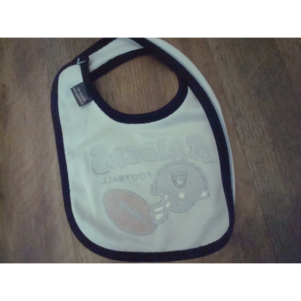 OAKLAND RAIDERS BABY‎ BIBS BIB DEADSTOCK VINTAGE TT3