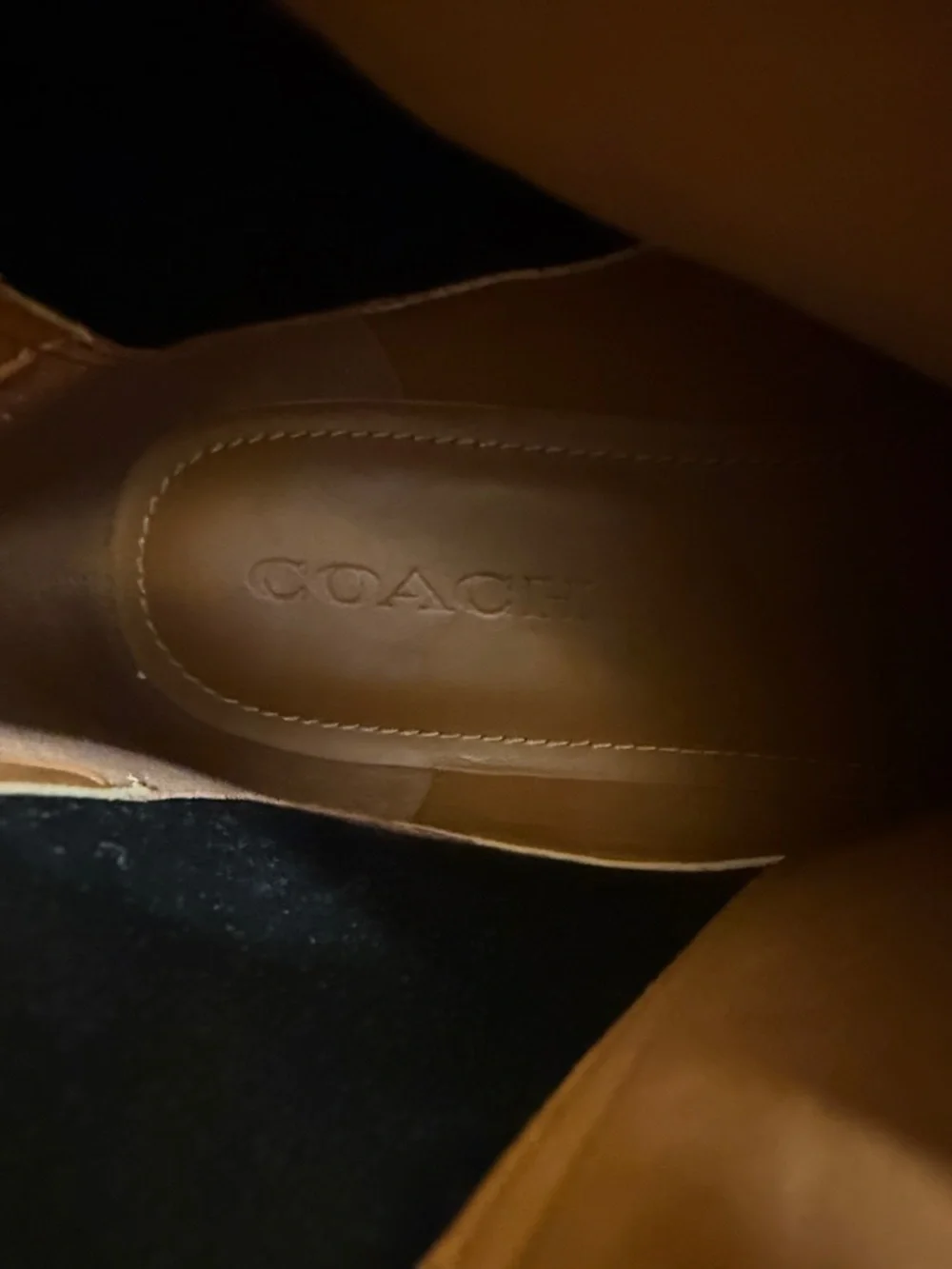 Coach sleek black