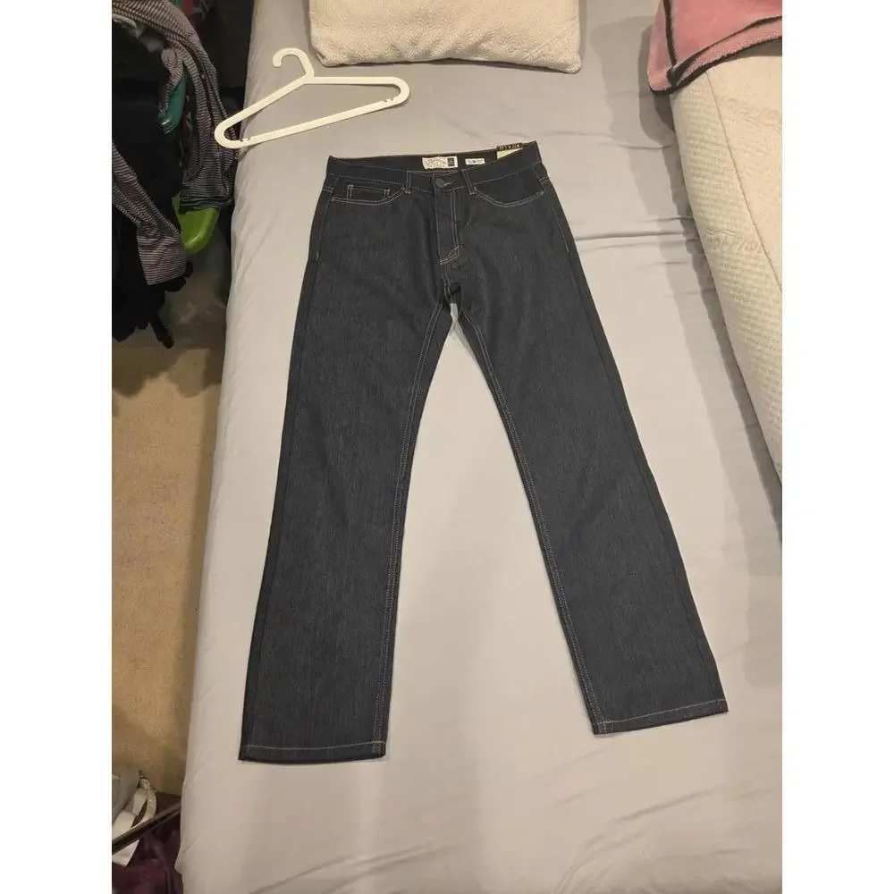 Nwt Recycled Blues Slim Fit Dark Wash Denim Jeans Size 32x32